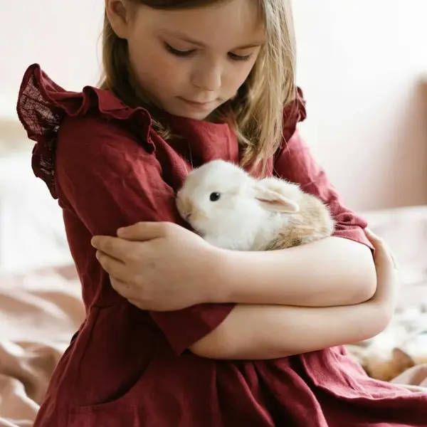 Child And Rabbit
