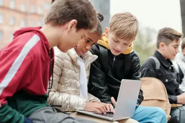 Children On Laptop