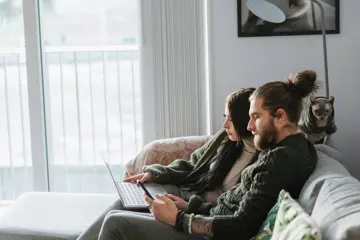 Couple On Laptop