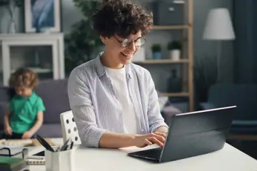 Woman On Laptop