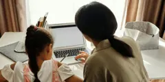 Adult And Child Laptop