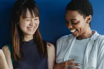 Young Women Laughing