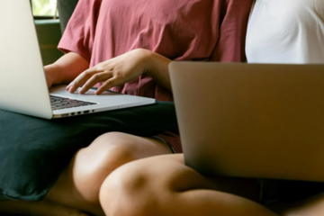 Women On Computer