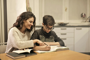 Woman And Boy Book