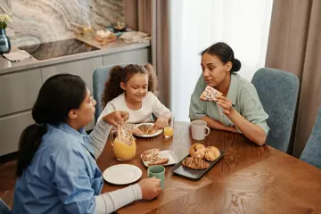 Women And Child Breakfast