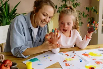 Woman And Child Painting