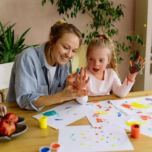 Woman And Child Painting