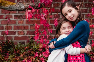 Girls Hugging