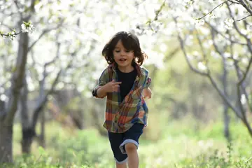 Child Playing Outside