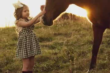 Child And Horse