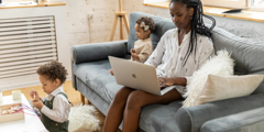 Woman On Computer